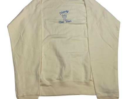 Sweatshirt Crewneck By Comfort Wash In Cream, Size: M For Cheap