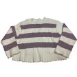 Sweater By Twenty Ten In Cream & Purple, Size: M For Discount