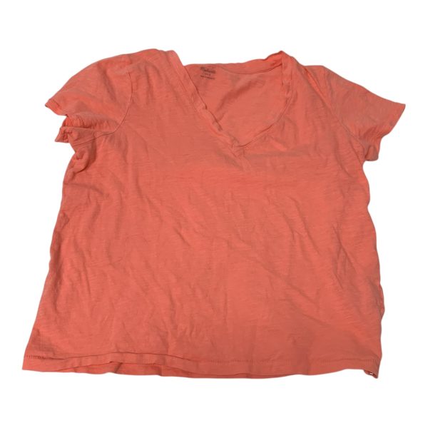 Top Short Sleeve Basic By Madewell In Peach, Size: S Online Sale