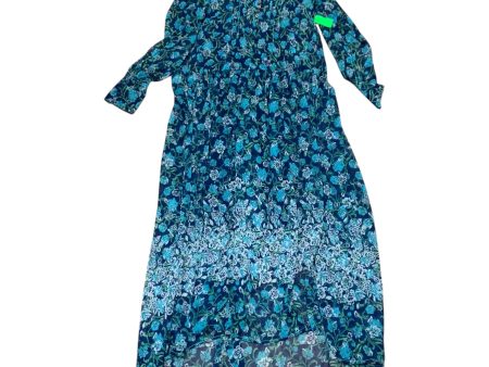 Dress Casual Maxi By Free People In Blue & Green, Size: Xs Fashion