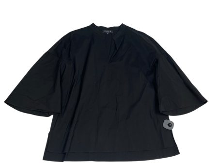 Top Short Sleeve Designer By Lafayette 148 In Black, Size: L Online