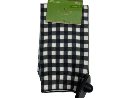 Socks Designer By Kate Spade In Black & White, Size: Osfm Online Hot Sale