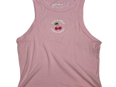 Top Sleeveless Basic By Girl Tribe Co In Pink, Size: Xxl on Sale