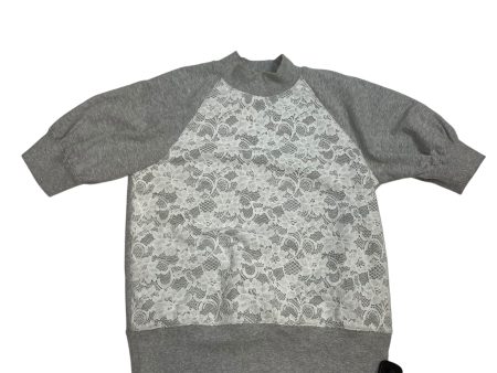 Top Short Sleeve By Anthropologie In Grey, Size: S Online now