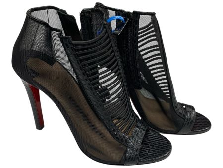 Sandals Luxury Designer By Christian Louboutin In Black, Size: 6 Sale